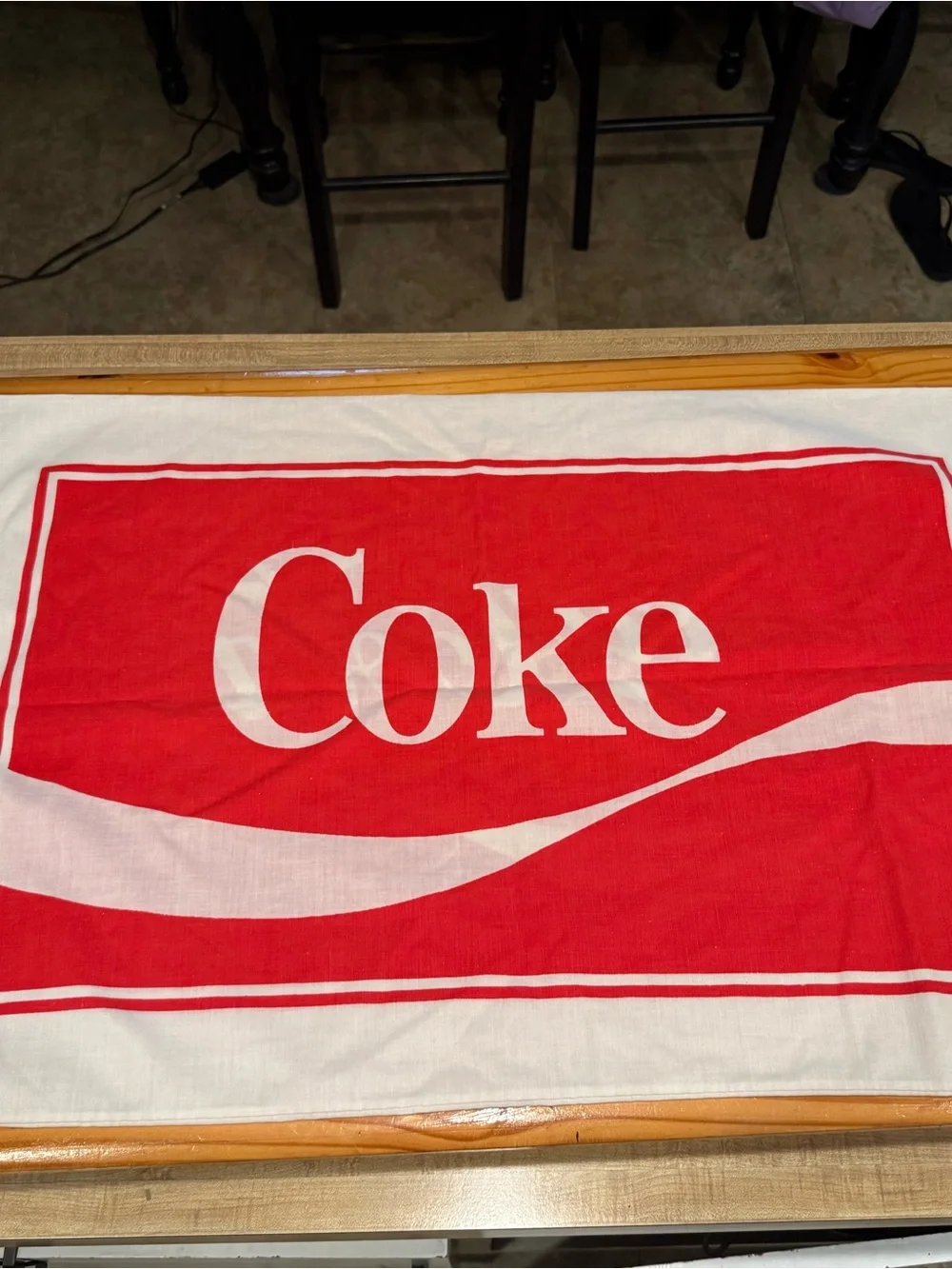 Vintage Coca-Cola Red and White Logo Standard Pillowcase